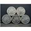 Image 2 : (5) 1971 Kennedy Half Dollars, Some Mint Marks