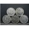 Image 1 : (5) 1972 Kennedy Half Dollars, Some Mint Marks