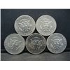 Image 2 : (5) 1971 Kennedy Half Dollars, Some Mint Marks