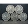 Image 2 : (5) 1974 Kennedy Half Dollars, Some Mint Marks