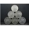 Image 2 : (6) 1981 Kennedy Half Dollars, Some Mint Marks
