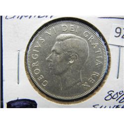 1951 Canada Half Dollar