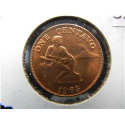 1963 Philippines One Centavo