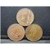 Image 2 : (3) CANADIAN CONSECUTIVE ONE CENTS (1908/1909/1910)