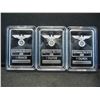 Image 1 : CLAD (3) SILVER GERMAN ART BARS ONE OUNCE CLAD
