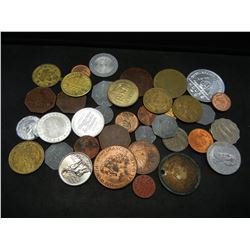 (38) COINS (TOKENS/US PRESIDENTS & FOREIGN)