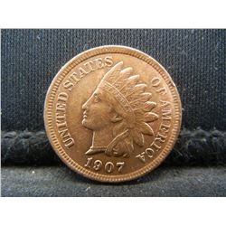 1907 RED BU INDIAN HEAD CENT