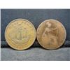 Image 1 : (2) GREAT BRITAIN 1917 1/2 PENNY, 1941 1/2 PENNY)