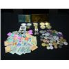 Image 1 : (16.21 OZ) OF "JUNK DRAWER COLLECTABLES" (SILVER/PROOF TOKENS/VIALS/ARROW HEADS/FOREIGN COINS/TAX ST