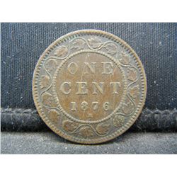 1876 H CANADIAN ONE CENT