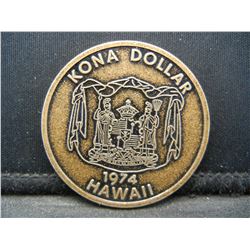 1974 HAWAII/KONA DOLLAR