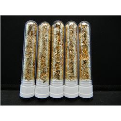 (5) Vials of Leaf Flakes,