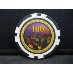 One Hundred Dollar Official Las Vegas Tournament Chip