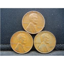 1937 PD, 1938 Wheat Cents