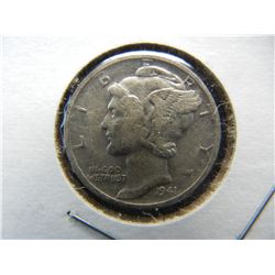 1941 S Mercury Dime