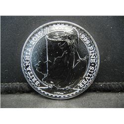 2015 .999 Fine Silver Britannia Two Pounds