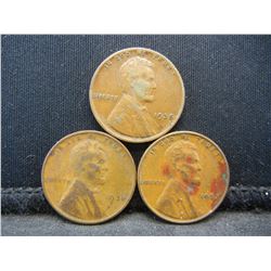 1935, 36, 37, Wheat Cents