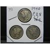 Image 1 : 1940 PDS Mercury Dimes