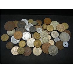 Lot of (48) Foreign Coins