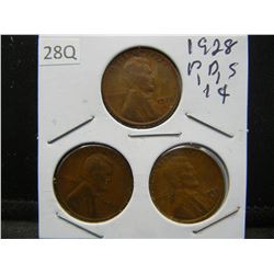 1928 PDS Wheat Cents