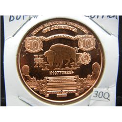 Copper Round .999 Buffalo