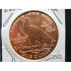 Copper Round .999 Indian Head/ Eagle