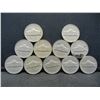 Image 2 : Lot of (11) Jefferson Nickels, 50's