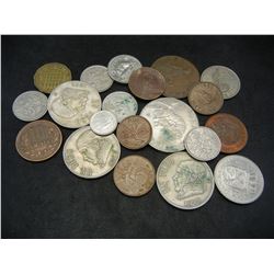 Lot of (20) Foreign Coins