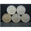 Image 2 : (5) Roosevelt Dimes, 60's, Some Mint Marks