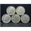 Image 1 : (5) Roosevelt Dimes, 60's, Some Mint Marks