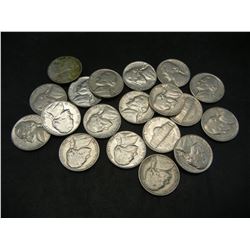 Lot of (19) Jefferson Nickels, 60's