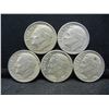 Image 1 : (5) Roosevelt Dimes, 60's, Some Mint Marks