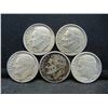 Image 1 : (5) Roosevelt Dimes, 60's, Some Mint Marks