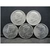 Image 1 : (4) 1971, (1) 1976 Kennedy Half Dollars, Some Mint Marks