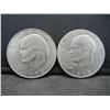 Image 1 : (2) 1972 Ike Dollars