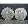 Image 2 : (2) 1972 Ike Dollars