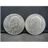 Image 1 : (2) 1971 Ike Dollars