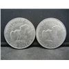 Image 2 : (2) 1971 Ike Dollars