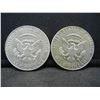 Image 2 : (2) 1966 Kennedy Half Dollars