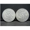 Image 2 : (2) 1968 Kennedy Half Dollars
