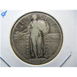 1924 Standing 25c.  Fine+.