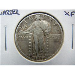 1927 Standing Liberty 25c.  XF.