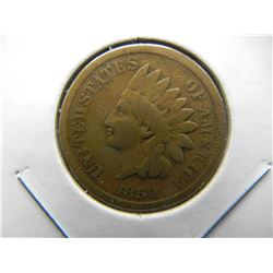 1859 Indian 1c.  VG.  1 Year Type.