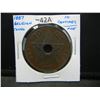 Image 3 : 1887 Belgian Congo 10 Centimes.  Nice.