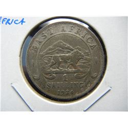 1924 East Africa Silver Shilling.