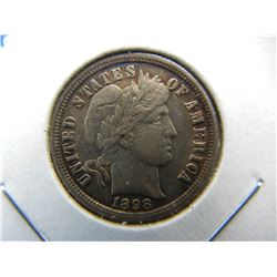 1898 Barber 10c.  XF+.