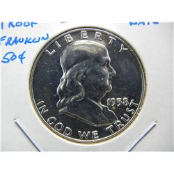 1958 Proof Franklin 50c.  Better Date.