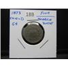 Image 3 : 1873 Shield 5c.  Fine.  Scarce Date.