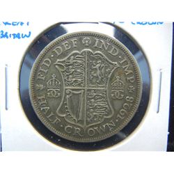 1928 Great Britain Silver 1/2 Crown.