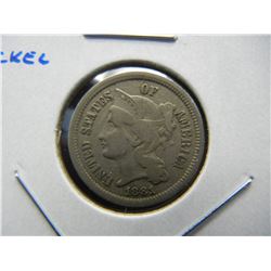 1881 3c Nickel.  Fine.